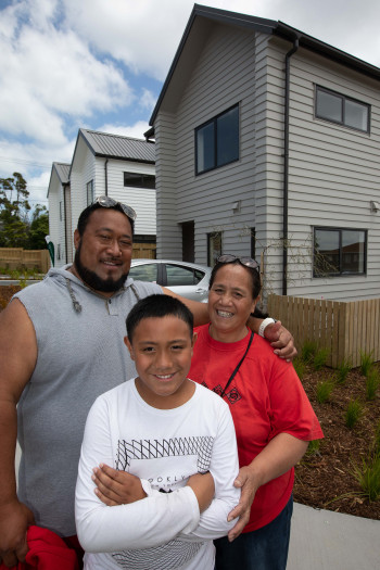 As part of our Roskill Development project, Fau Sau Faalii and his family were relocated into a brand new, warm, dry home in their community.