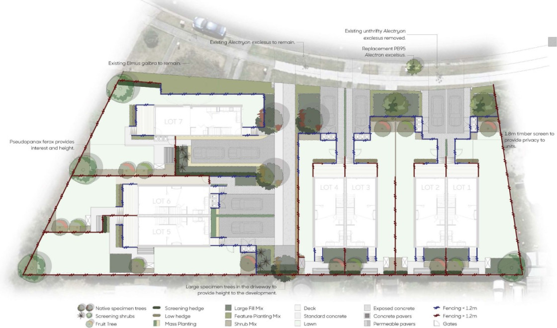 Aileen Place Hamilton landscaping plan AR109034