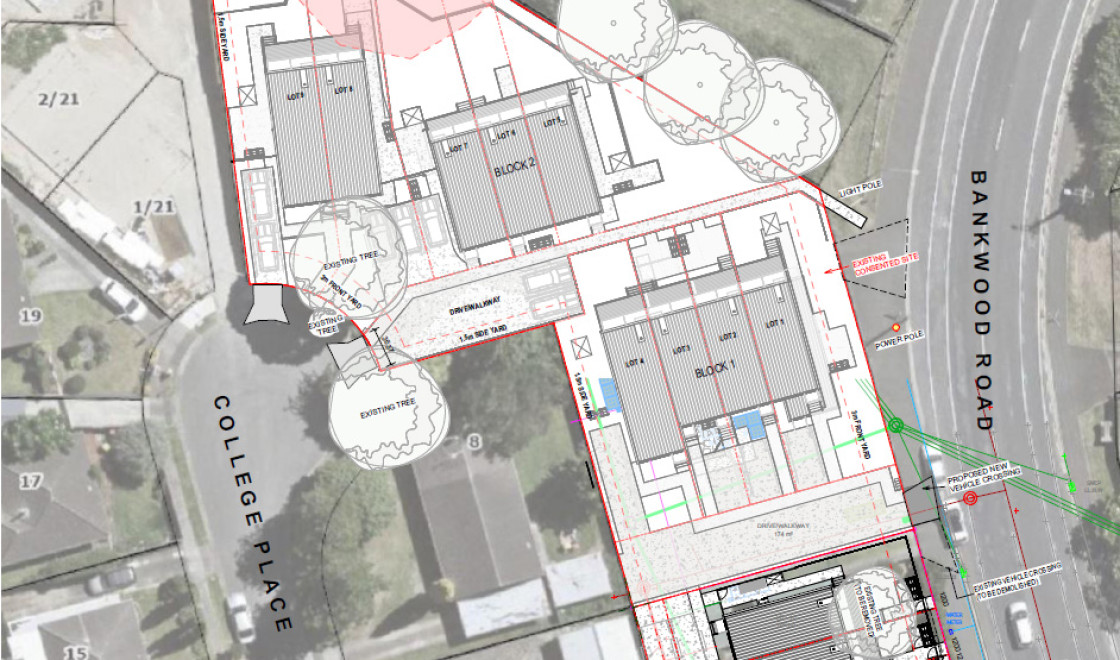 College Pl Bankwood Rd Hamilton site plan AR109422