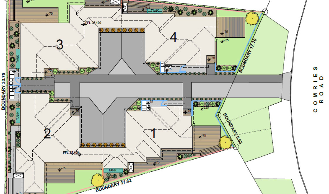 Comries Road Hamilton site plan