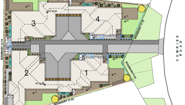 Comries Road Hamilton site plan