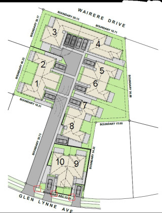 Glen Lynne Ave Queenswood site plan