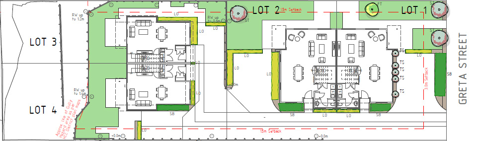 Greta St Hamilton site plan