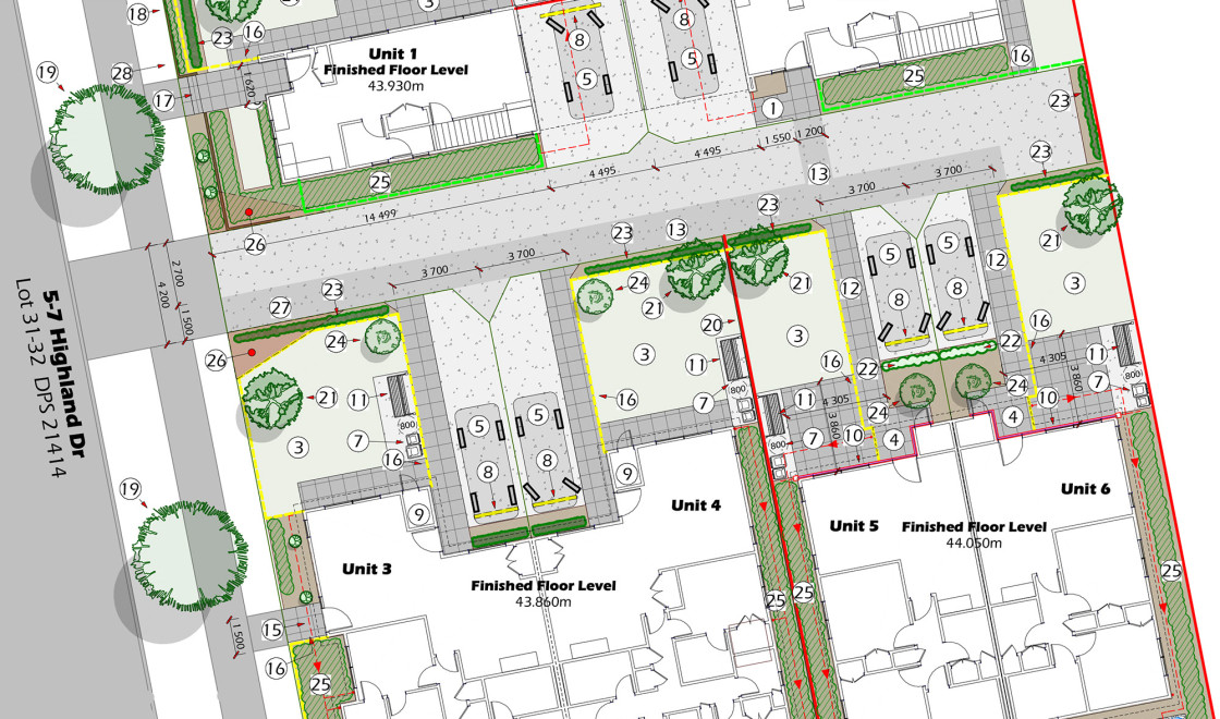 Highland Drive Hamilton site plan