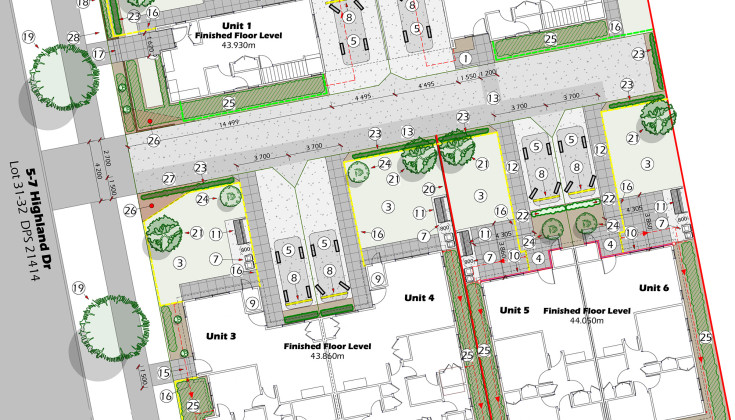 Highland Drive Hamilton site plan