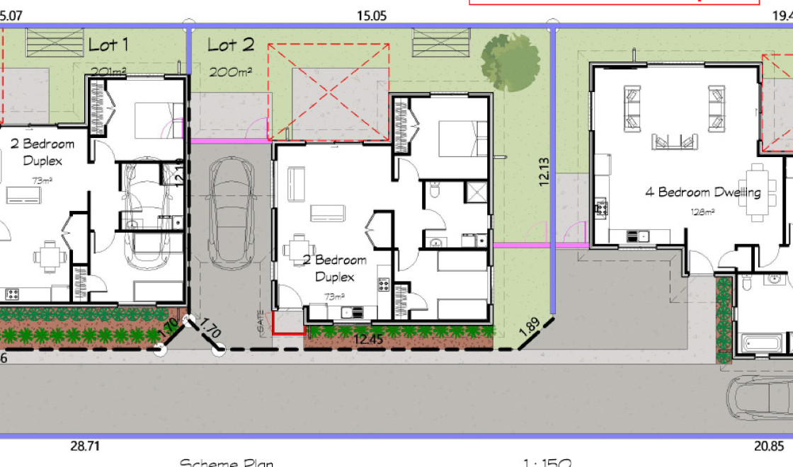 Irvine Street Hamilton site plan