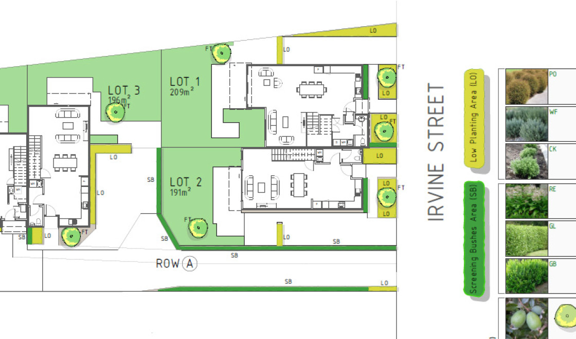 Irvine Street hamilton site landscape plan