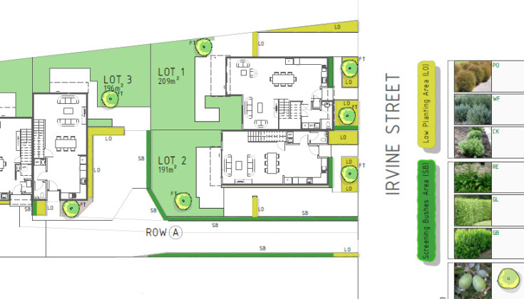 Irvine Street hamilton site landscape plan