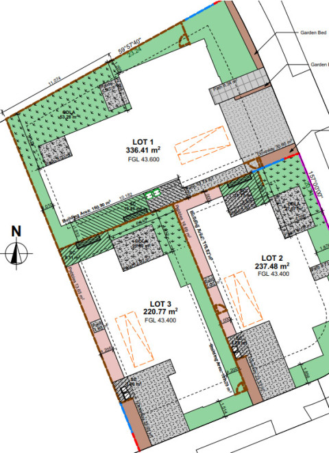 Mansel Ave Hillcrest site plan