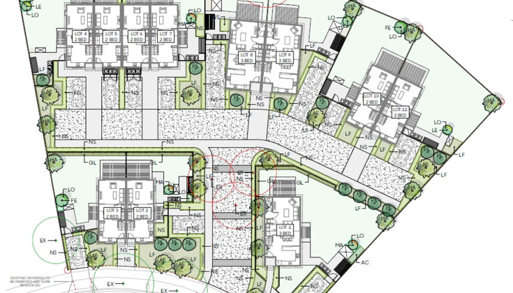 Marshall Street Hamilton site map AR109042