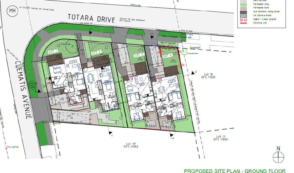 Totara Dr Pukete site plan