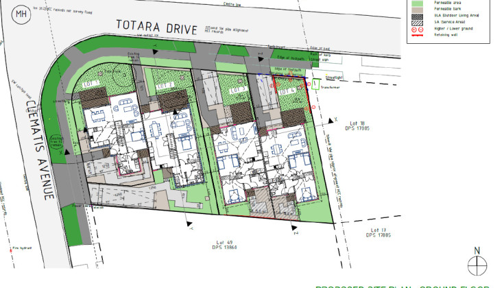 Totara Dr Pukete site plan