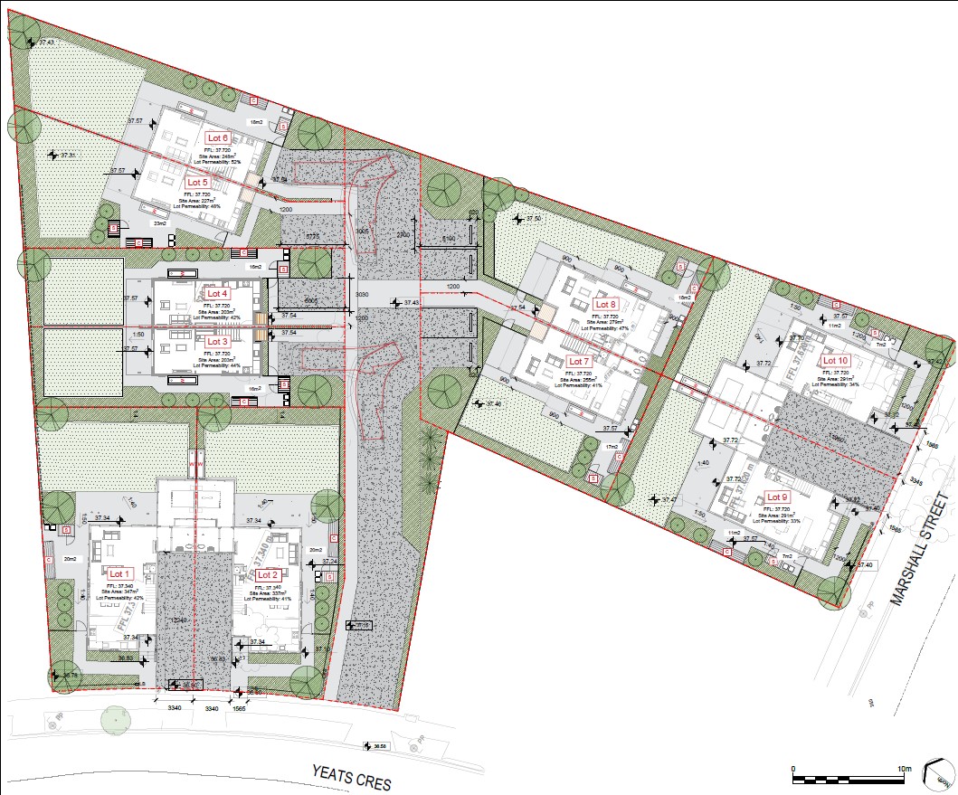 Yeats Cres and Marshall St Hamilton site plan AR109011