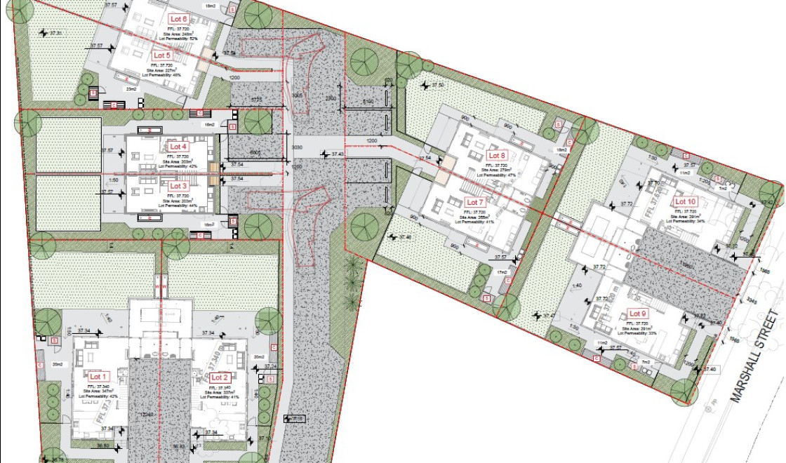 Yeats Cres and Marshall St Hamilton site plan AR109011