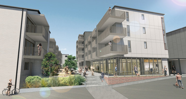 Rolleston St Courtyard view