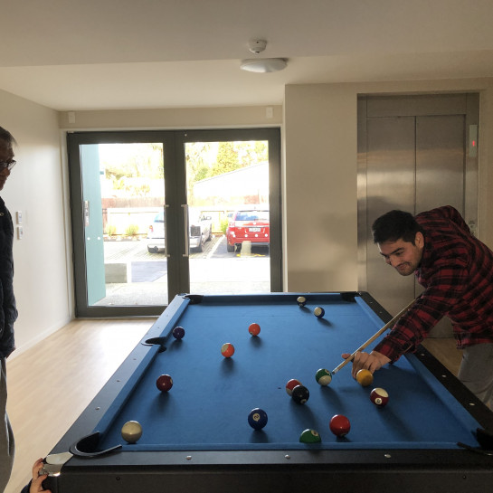 EEveleyn Couzins pool table 2019